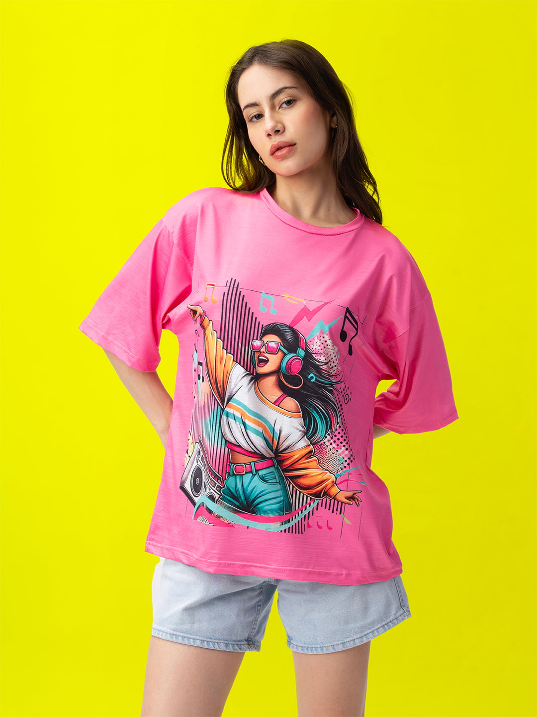Music Magic Short Oversized T-Shirt