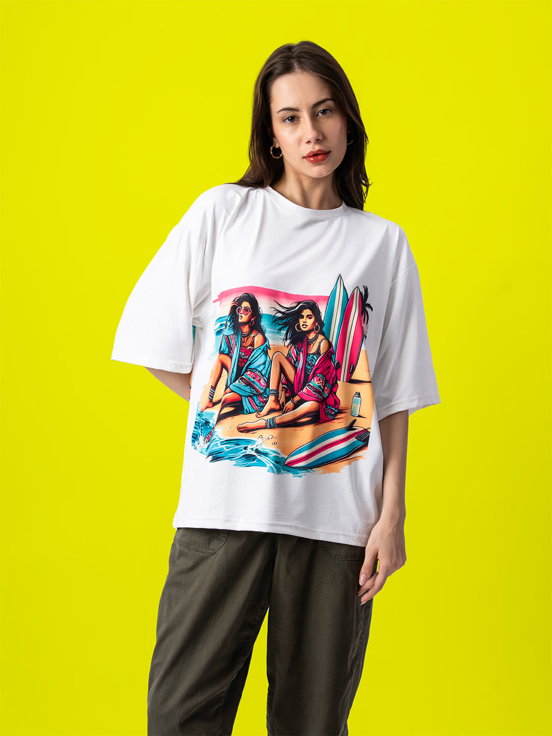 Beach Day Short Oversized T-Shirt