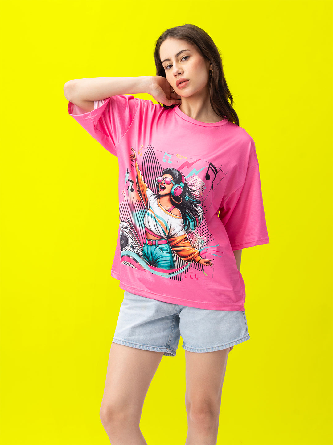 Music Magic Short Oversized T-Shirt