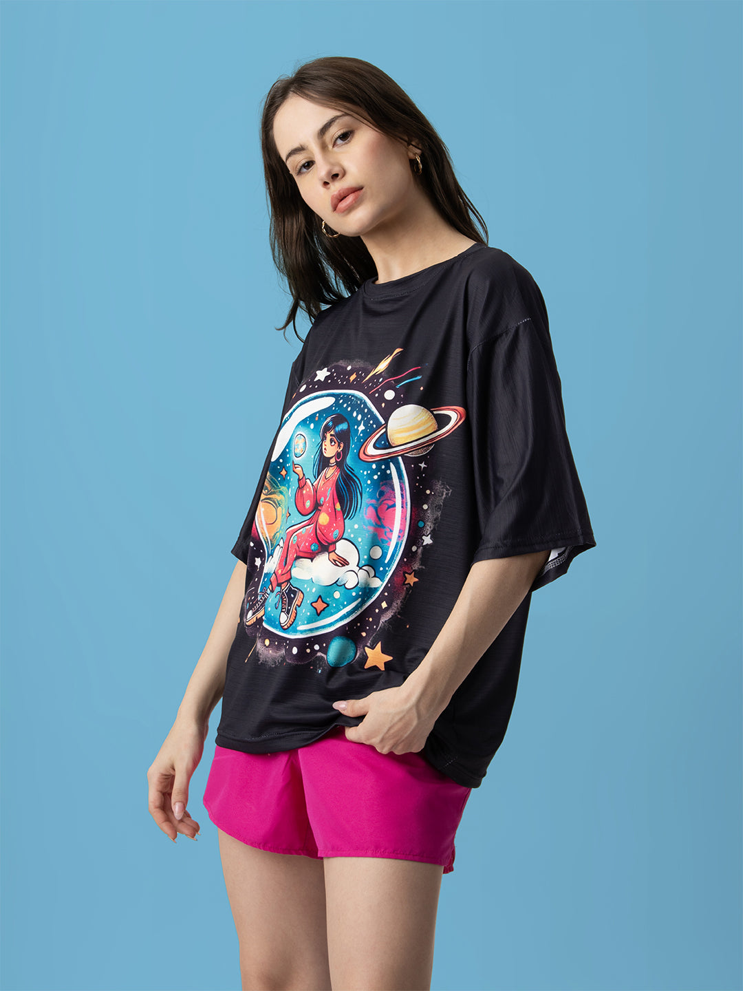 Space Dreamer Short Oversized T-Shirt