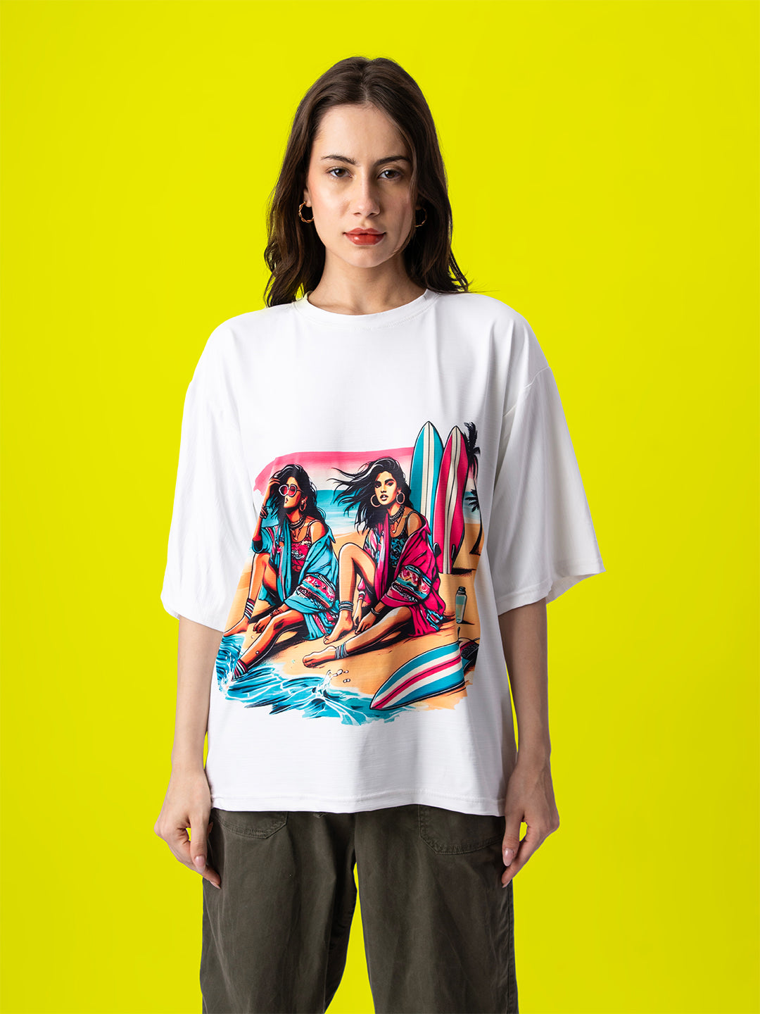 Beach Day Short Oversized T-Shirt