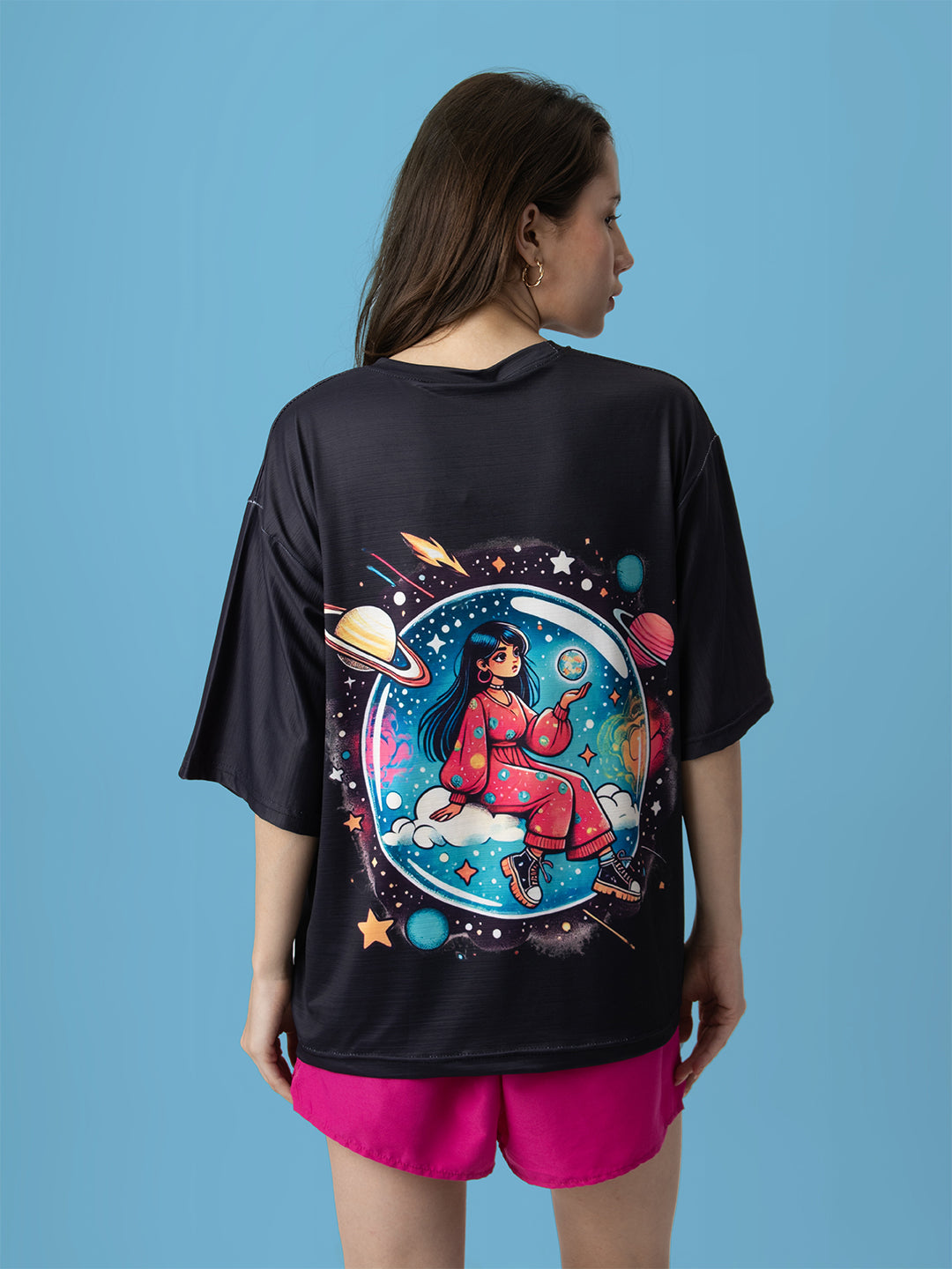 Space Dreamer Short Oversized T-Shirt
