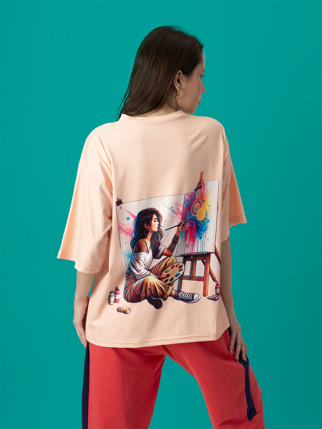 Art & Chill Short Oversized T-Shirt