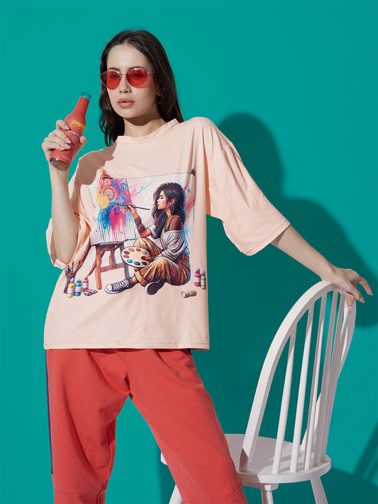 Art & Chill Short Oversized T-Shirt