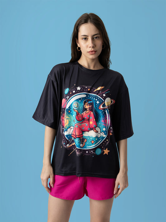 Space Dreamer Short Oversized T-Shirt