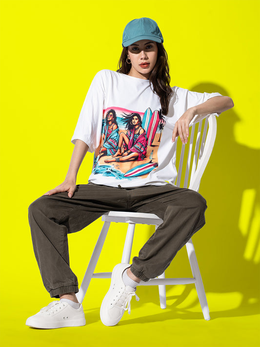 Beach Day Short Oversized T-Shirt
